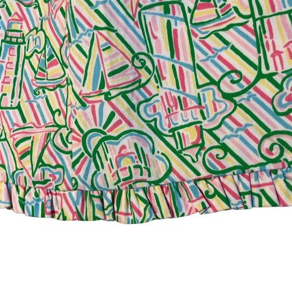 LILLY PULITZER Callie Resort Guiding Light Print Mini Skirt Women’s Size 6 - Picture 4 of 10